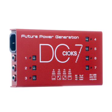 CIOKS DC7 Pedal Power Supply, Red (Gear Hero Exclusive)