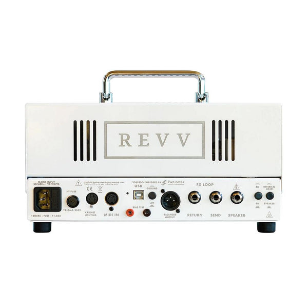Revv Amplification D20 Guitar Amplifier Head, White