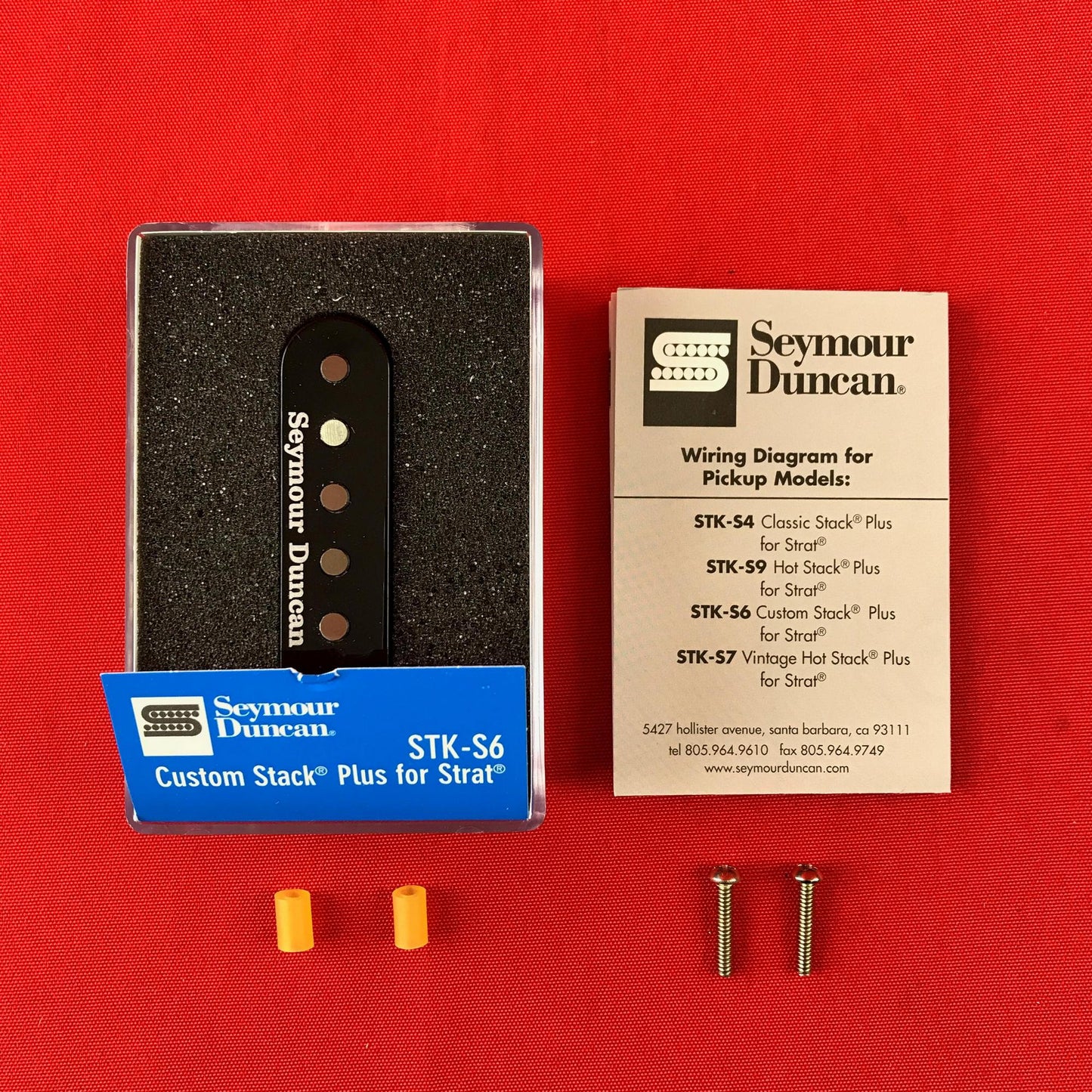 [USED] Seymour Duncan STK-S6 Custom Stack Plus, Black