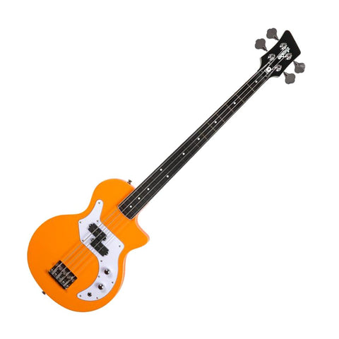 Orange BG-O-BASS-ORA O-Bass 2022 4-String Electric Bass Guitar, Orange w/Gig Bag