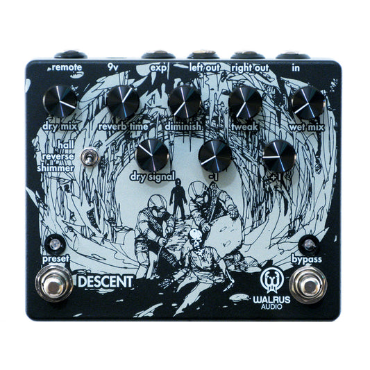 Walrus Audio Descent Octave Reverb, Black (Gear Hero Exclusive)