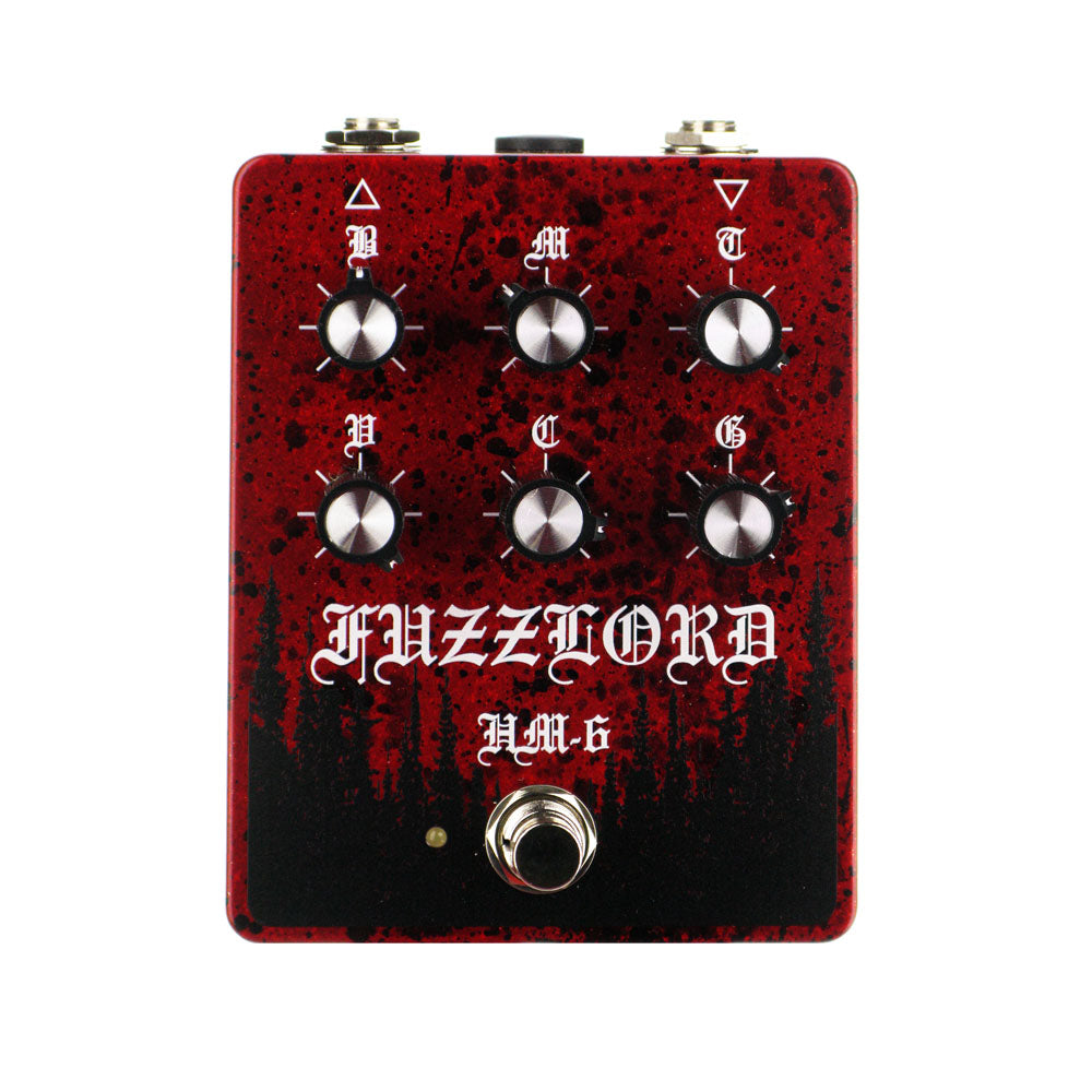 Fuzzlord Effects HM-6 Distortion, Red Splatter