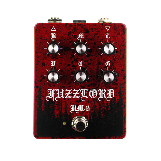 Fuzzlord Effects HM-6 Distortion, Red Splatter