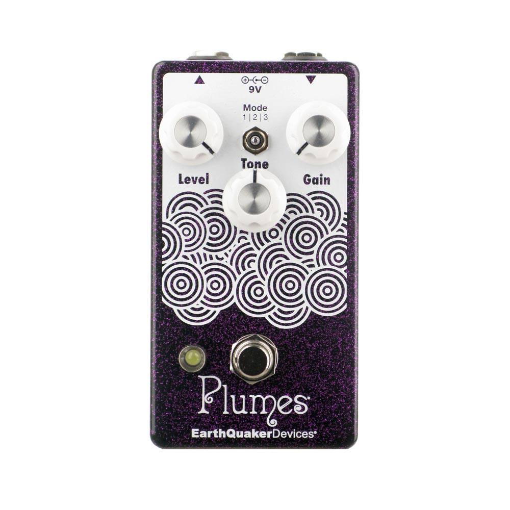 EarthQuaker Devices Plumes Small Signal Shredder, Purple Sparkle