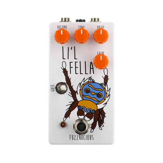 Fuzzrocious Pedals Lil Fella Overdrive Distortion Fuzz, White