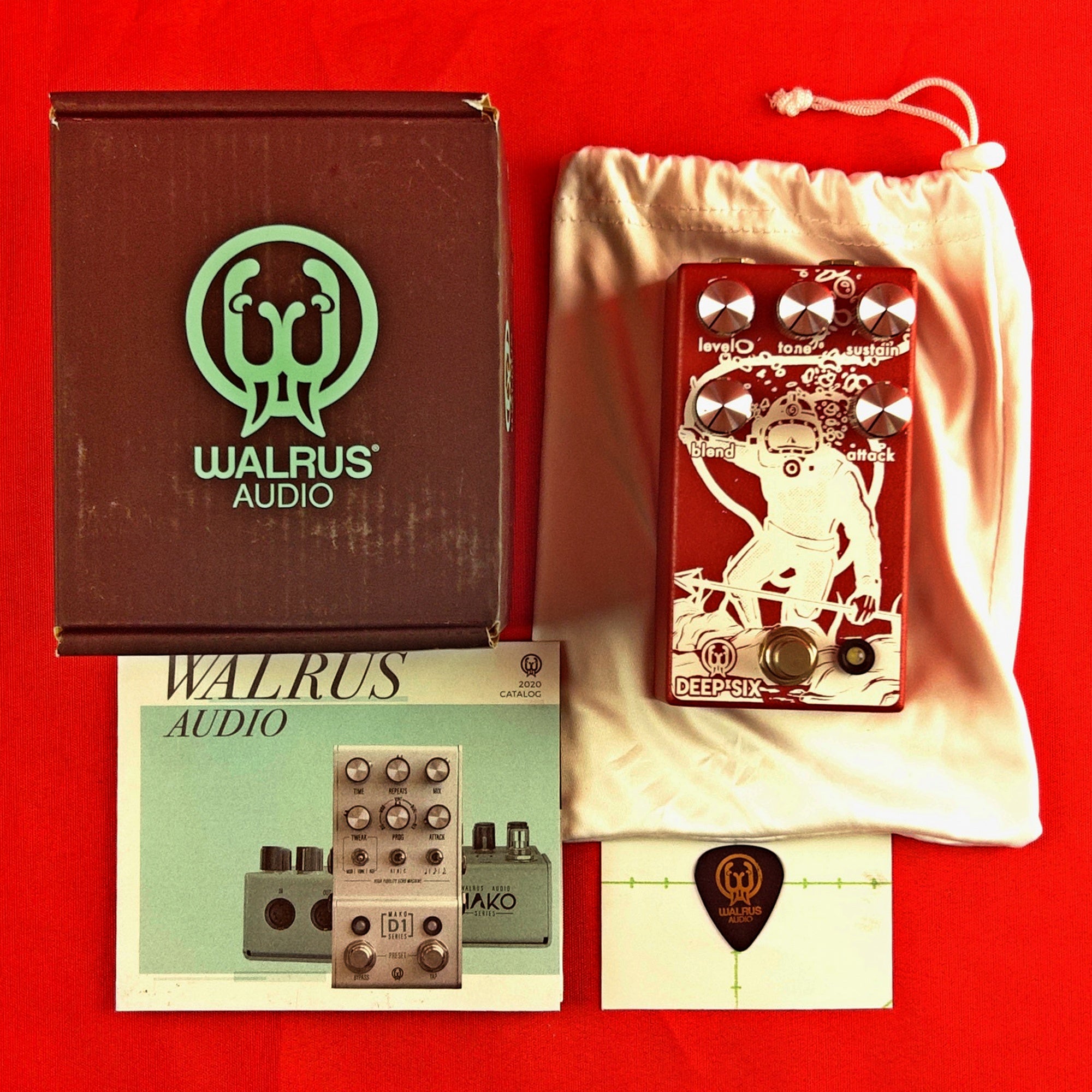 [USED] Walrus Audio Deep Six Compressor V3, Red (Gear Hero Exclusive) (See  Description)