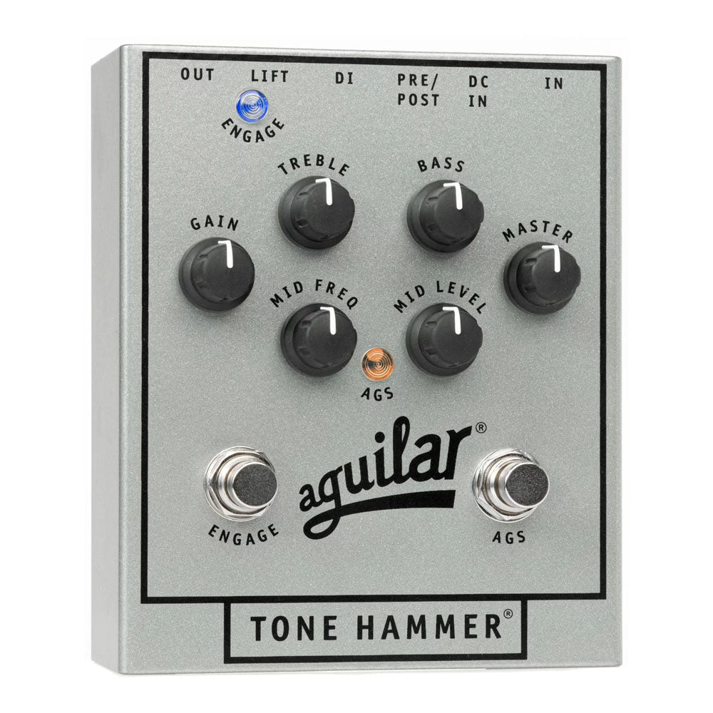Aguilar Tone Hammer Preamp/DI Box, 25th Anniversary Silver (Limited Edition)