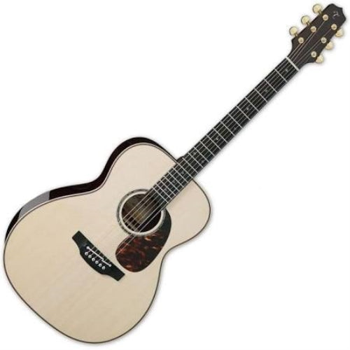 Takamine EF7M-LS Lutz Spruce OM Acoustic/ Electric Guitar Natural