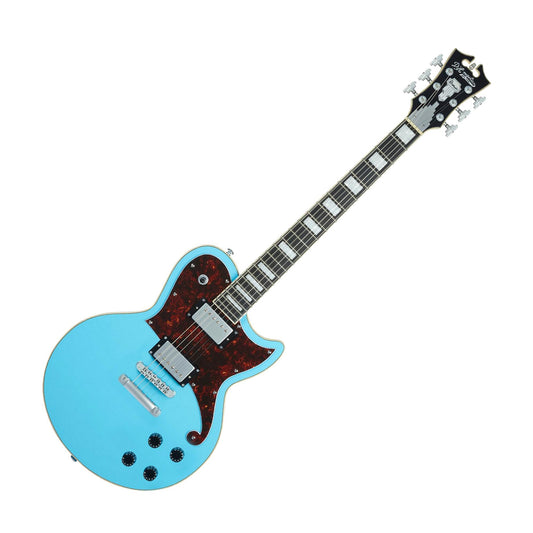 D'Angelico DAPATLTAZCS Premier Atlantic Series Electric Guitar, Sonic Blue