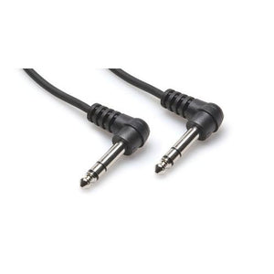 Hosa CSS-103RR Right-Angled 1/4 inch TRS Balanced Interconnect Cable, 3 feet