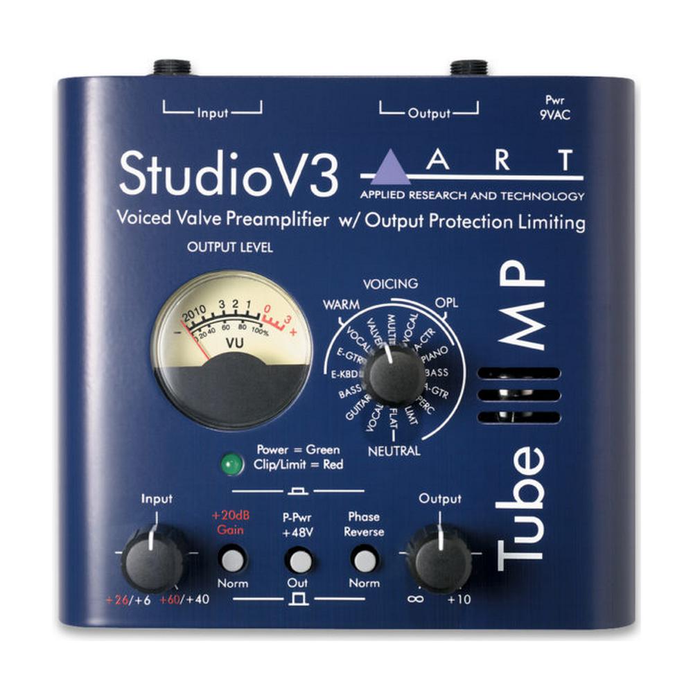 ART TUBEMPSTV3U Tube MP Studio V3 Mic Preamp and Limiter with Presets