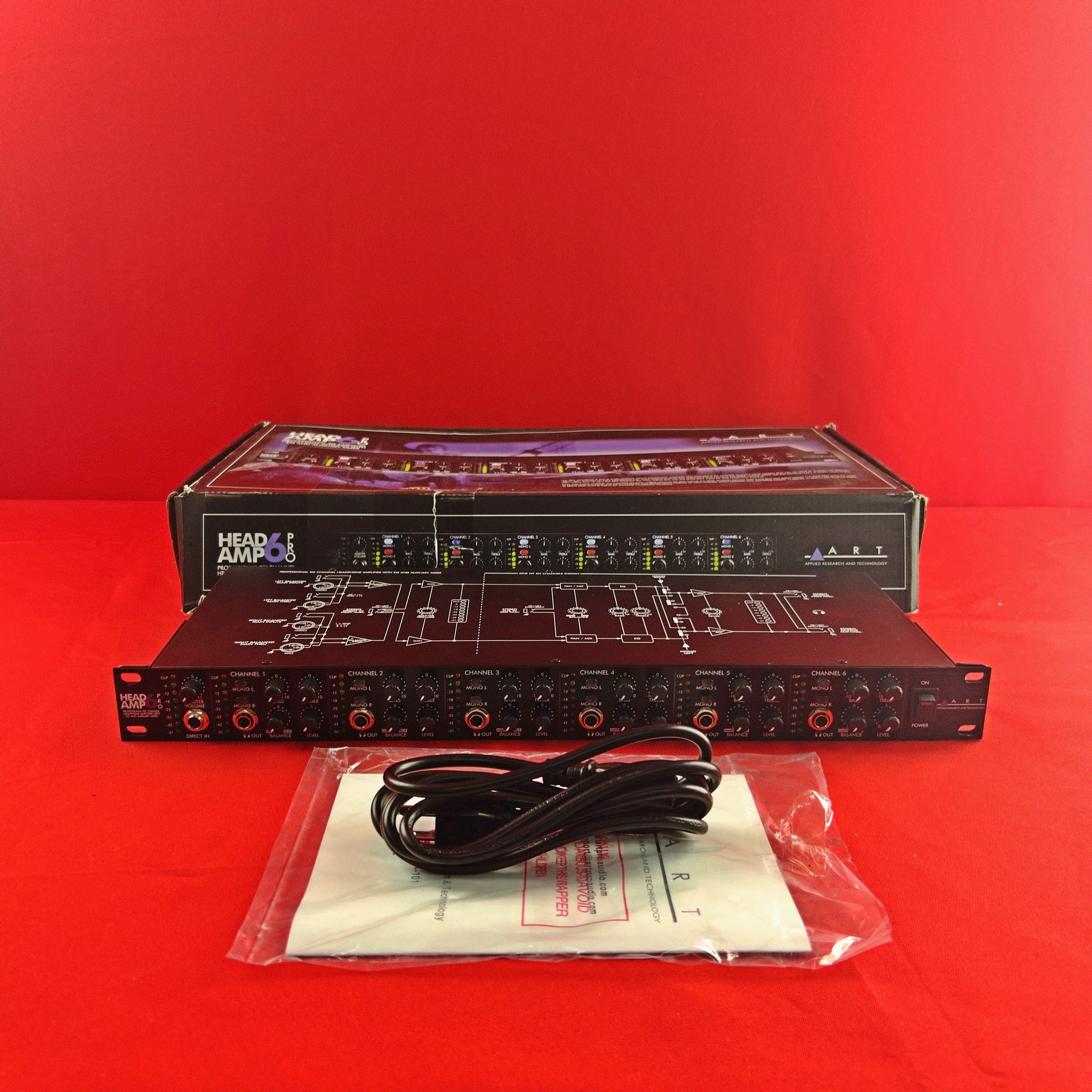 [USED] ART HeadAmp6 Pro 6 Channel Headphone Amplifier With EQ (See Description)