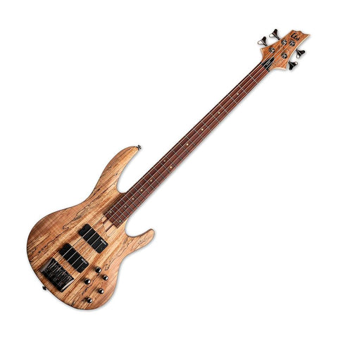 ESP LTD B-204SM Bass Guitar Spalted Maple, Natural Satin