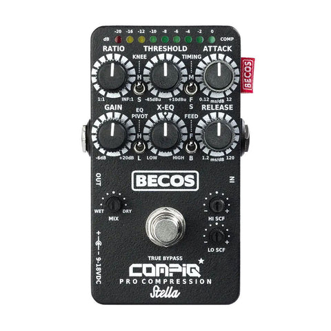 BECOS FX CompIQ STELLA Pro Compressor for Guitar and Bass (Gear Hero Exclusive)