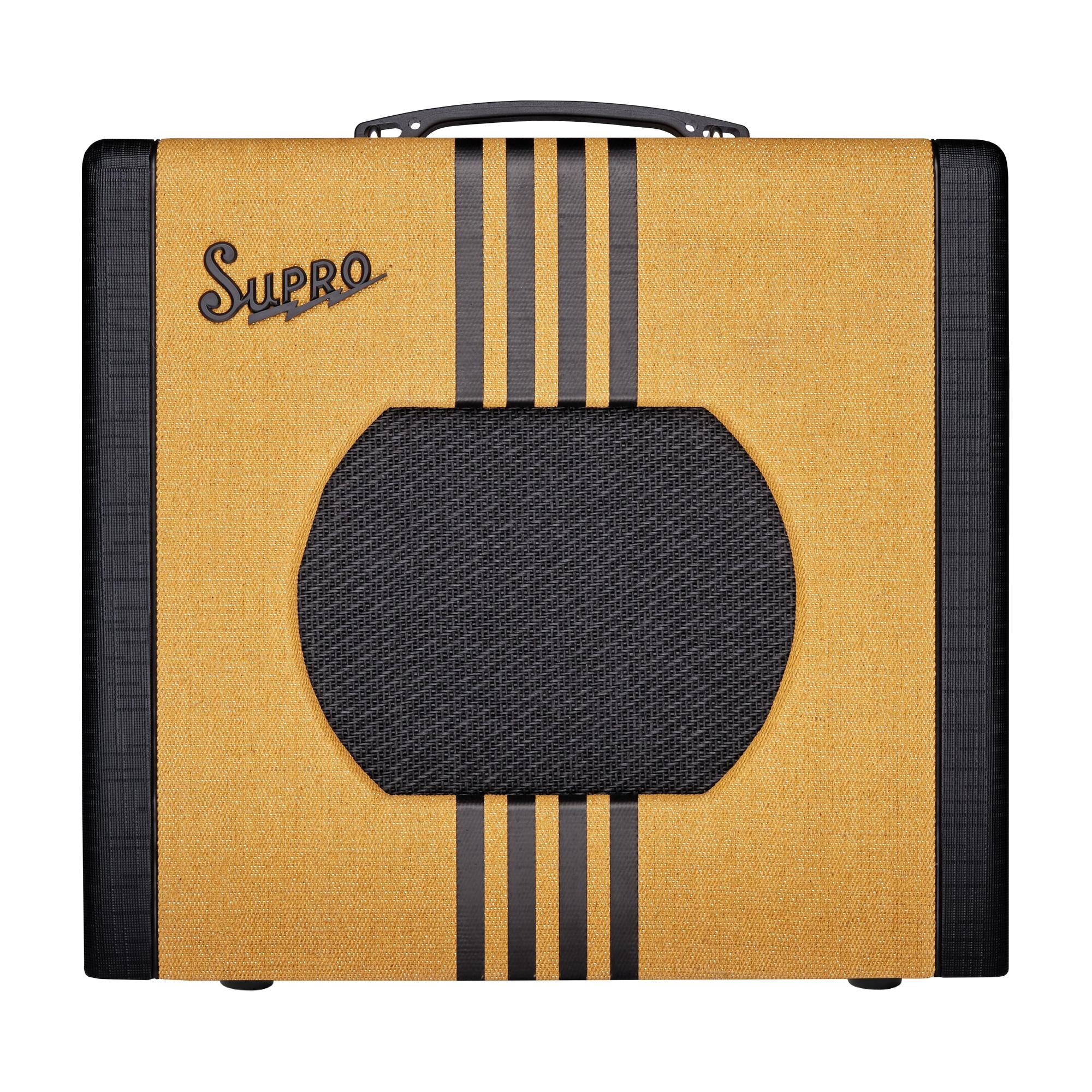 Supro 1820RTB Delta King 10 5-Watt 1 X 10" Guitar Combo, Tweed w/Black Stripes