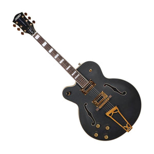 Gretsch G5191 Tim Armstrong Electromatic Left-Handed Hollowbody Electric Guitar, Matte Black