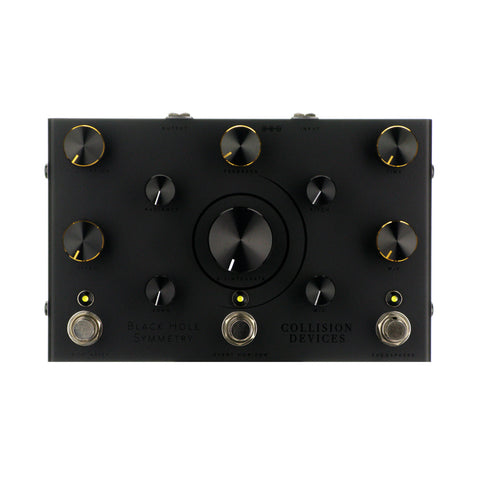 Collision Devices Black Hole Symmetry Delay Reverb Fuzz, Full Black (Limited Edition)