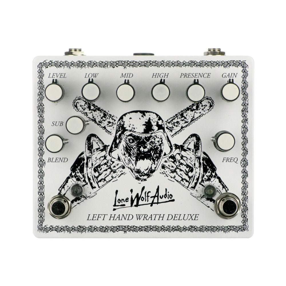 Lone Wolf Audio Left Hand Wrath Deluxe Distortion V3, White (Gear Hero Exclusive)