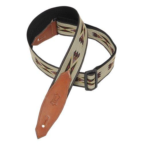 Levy's Jacquard Weave Guitar Strap Geometric Native, Tan