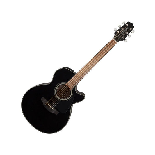 Takamine GF30CE BLK FXC Cutaway Acoustic/ Electric Guitar, Black