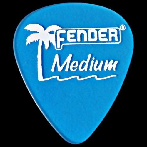 Fender California Clears Guitar Picks, 12 Pack, Blue, Medium