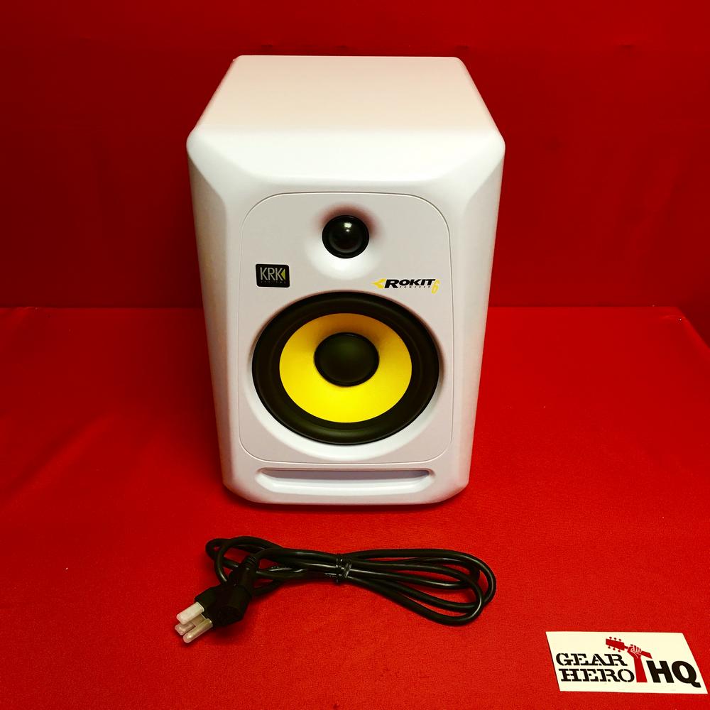 [USED] KRK RP6G3 6" High Performance Studio Monitor (White) (See Description).