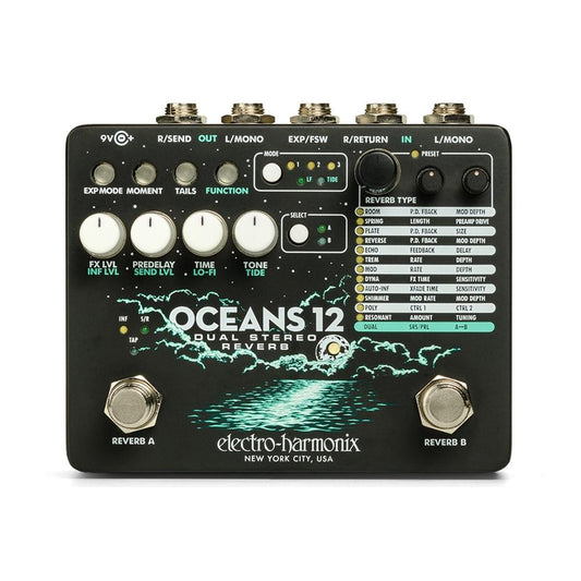 Electro-Harmonix Oceans 12 Dual Stereo Reverb