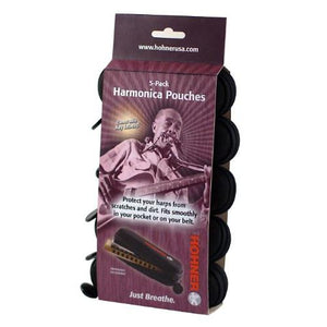 Hohner HPN5 Harmonica Soft Pouch 5-Pack