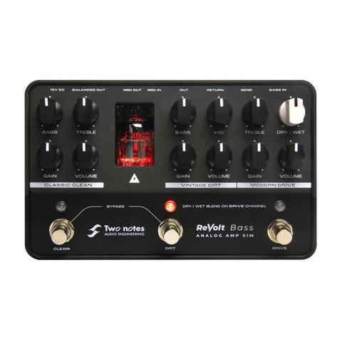 Two Notes ReVolt Bass Analog 3 Channel Bass Preamp