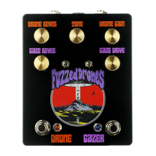 Fuzz Imp Drone Gazer Fuzz Distortion, Large Format Black/Gold