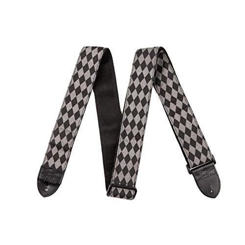 Fender 2-Inch Nylon Diamond Strap, Black/Grey