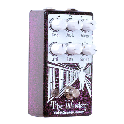 EarthQuaker Devices The Warden Optical Compressor V2, Purple Sparkle (Gear Hero Exclusive)