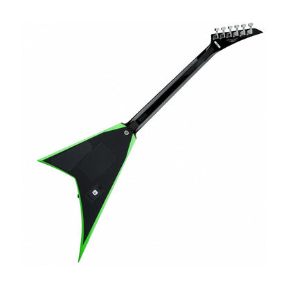 Jackson RR24 X Series Rhoads, Black with Neon Green Bevels