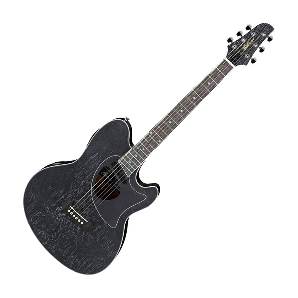 Ibanez TCM50GBO Talman Acoustic/Electric Guitar, Galaxy Black Open Pore