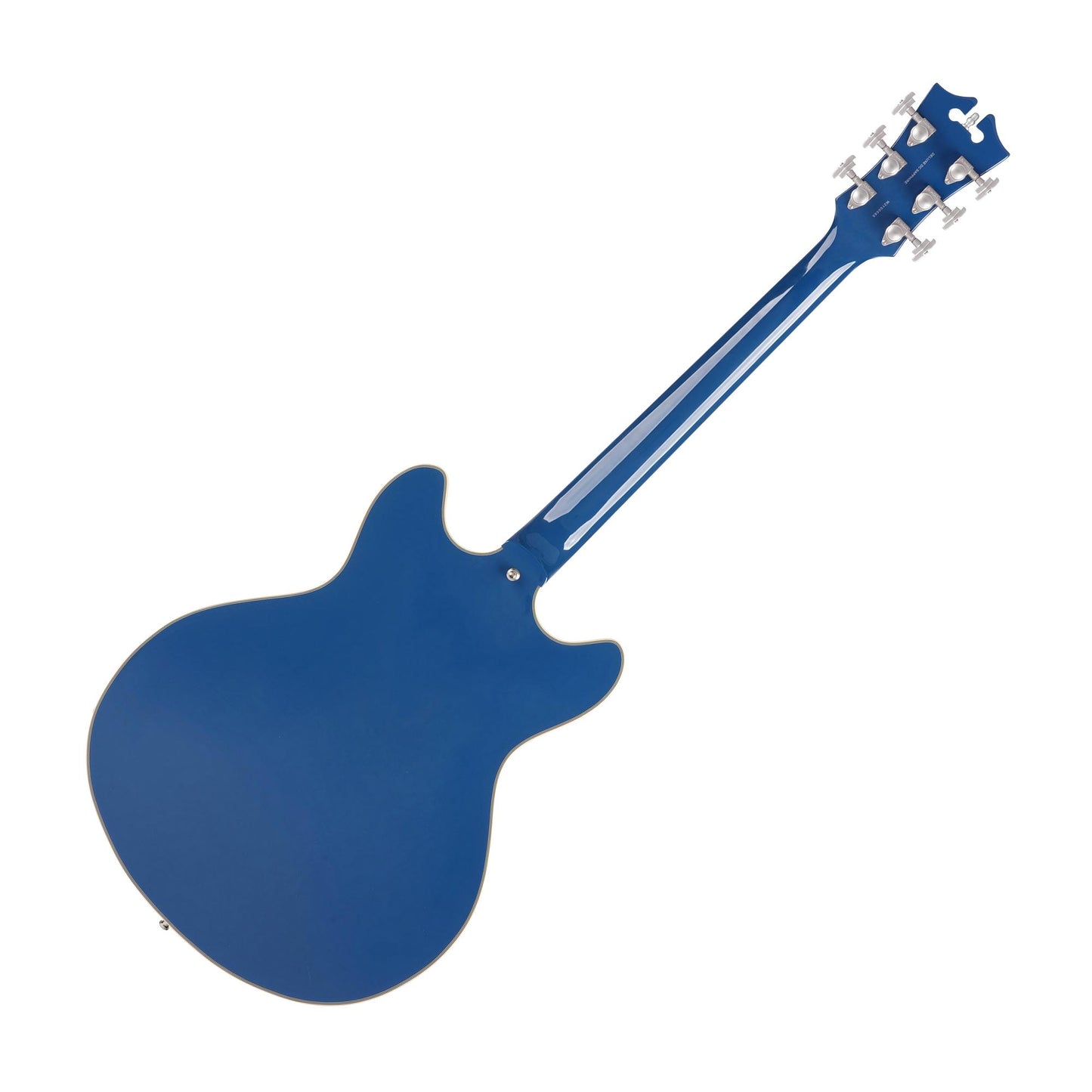 D'Angelico DADDCSAPSNS Deluxe DC Limited Edition Semi-hollowbody Electric Guitar, Sapphire