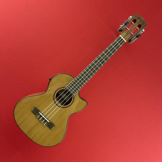 [USED] Kala KA-ATP-CTG-CE Acoustic Electric Tenor Ukulele, Natural Cedar