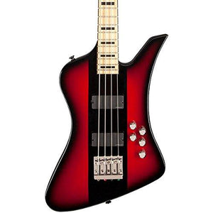 Jackson David Ellefson Signature Kelly Bird 4-String Electric Bass Maple Fingerboard Red Stripe