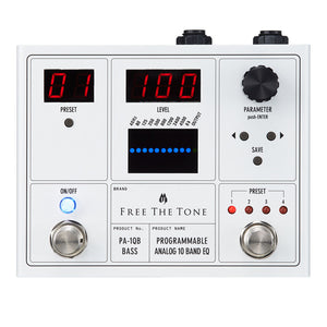 Free The Tone PA-1QB Programmable Analog 10-band EQ for Bass
