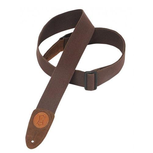 Levy's 2" Signature Series Cotton Guitar Strap, Brown