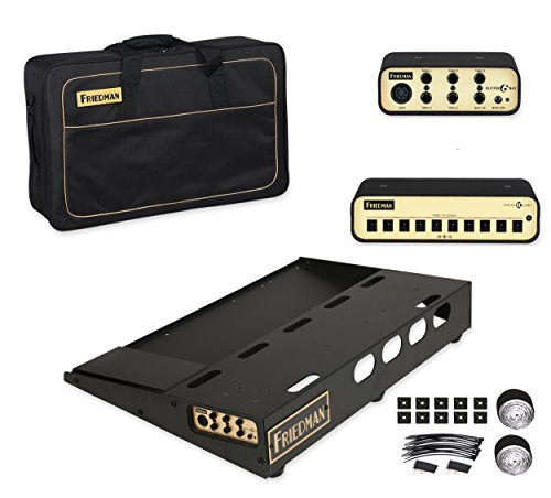 Friedman Tour Pro 1525 Platinum Pack 15" x 25" Pedal Board with Riser, Professional Carrying Bag, Power Grid 10 & Buffer Bay 6