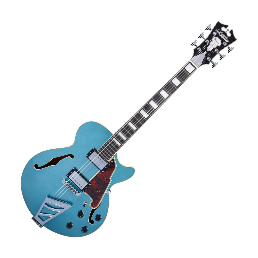 D'Angelico SS Premier Semi-Hollow Electric Guitar, Ocean Turquoise ...