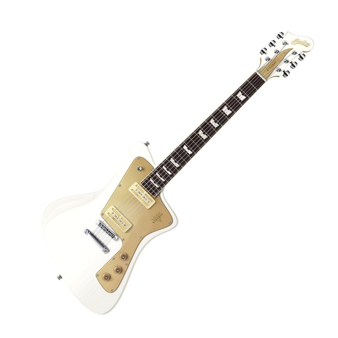 Baum Guitars Wingman Limited Series Electric Guitar w/Hardshell Case, Vintage White