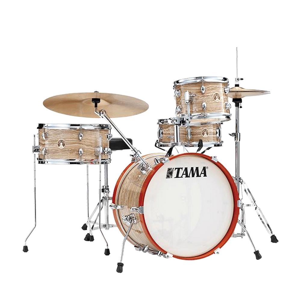 Tama LJK48SCMW Club-Jam 4 Piece Drum Shell Kit, Cream Marble Wrap