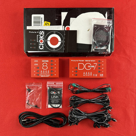 [USED] CIOKS SB15 Super Power Bundle (DC7+C8E) Pedal Power Supply, Red (Gear Hero Exclusive) (See Description)