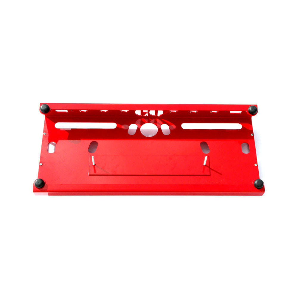 GO Pedalboards 1T24ATA 1-Tier 24-inch Aluminum Pedalboard w/ATA Flight Case, Red