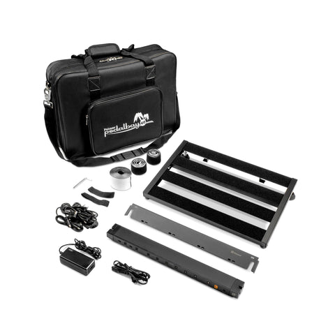 Palmer PEDALBAY40PB 45 cm Lightweight Variable Pedalboard with Protective Softcase and WTPB40 Power Supply
