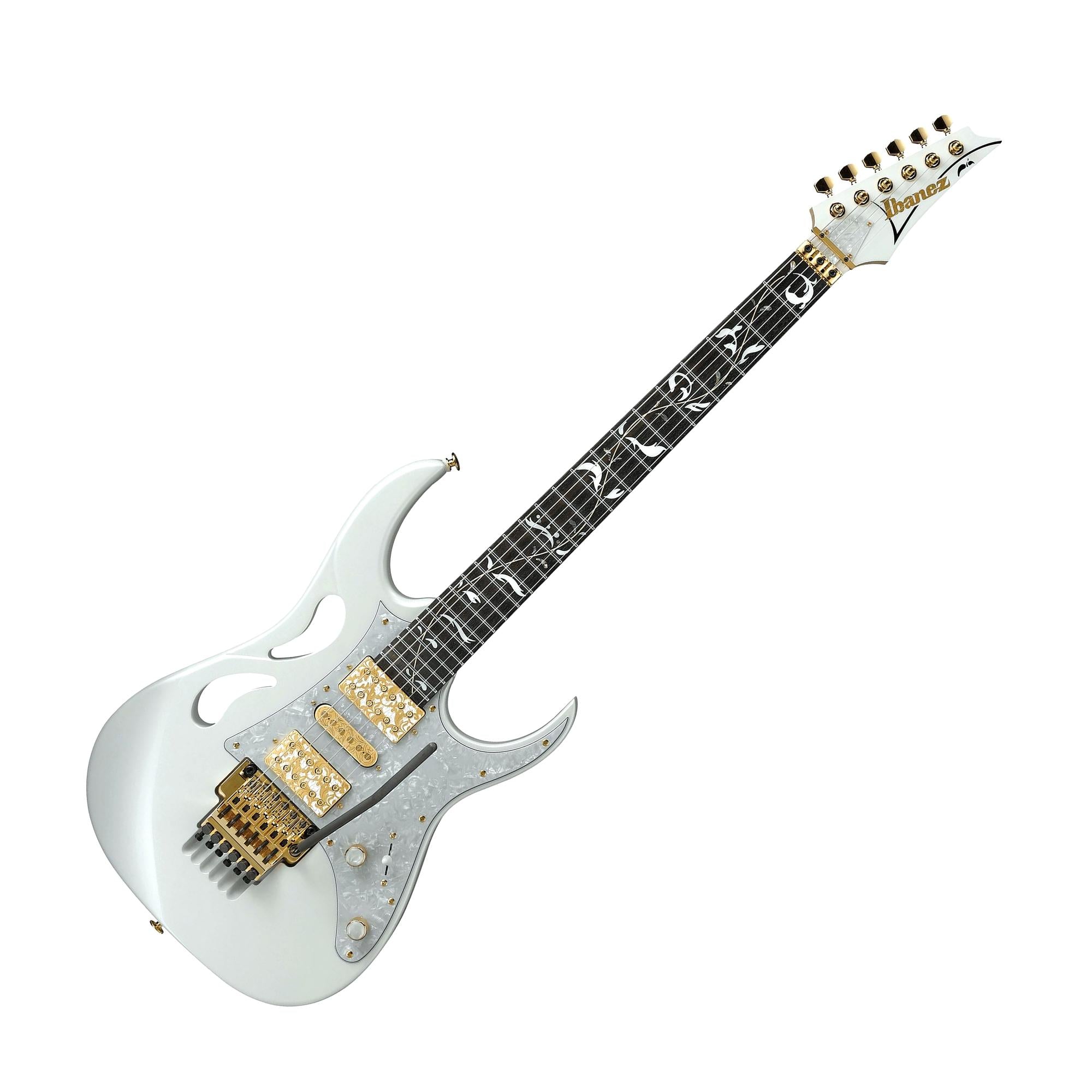 Ibanez PIA3761SLW Steve Vai Signature Stallion Electric Guitar w/Hardshell Case, White