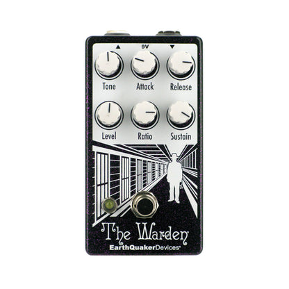 EarthQuaker Devices The Warden Optical Compressor V2, Purple Sparkle (Gear Hero Exclusive)