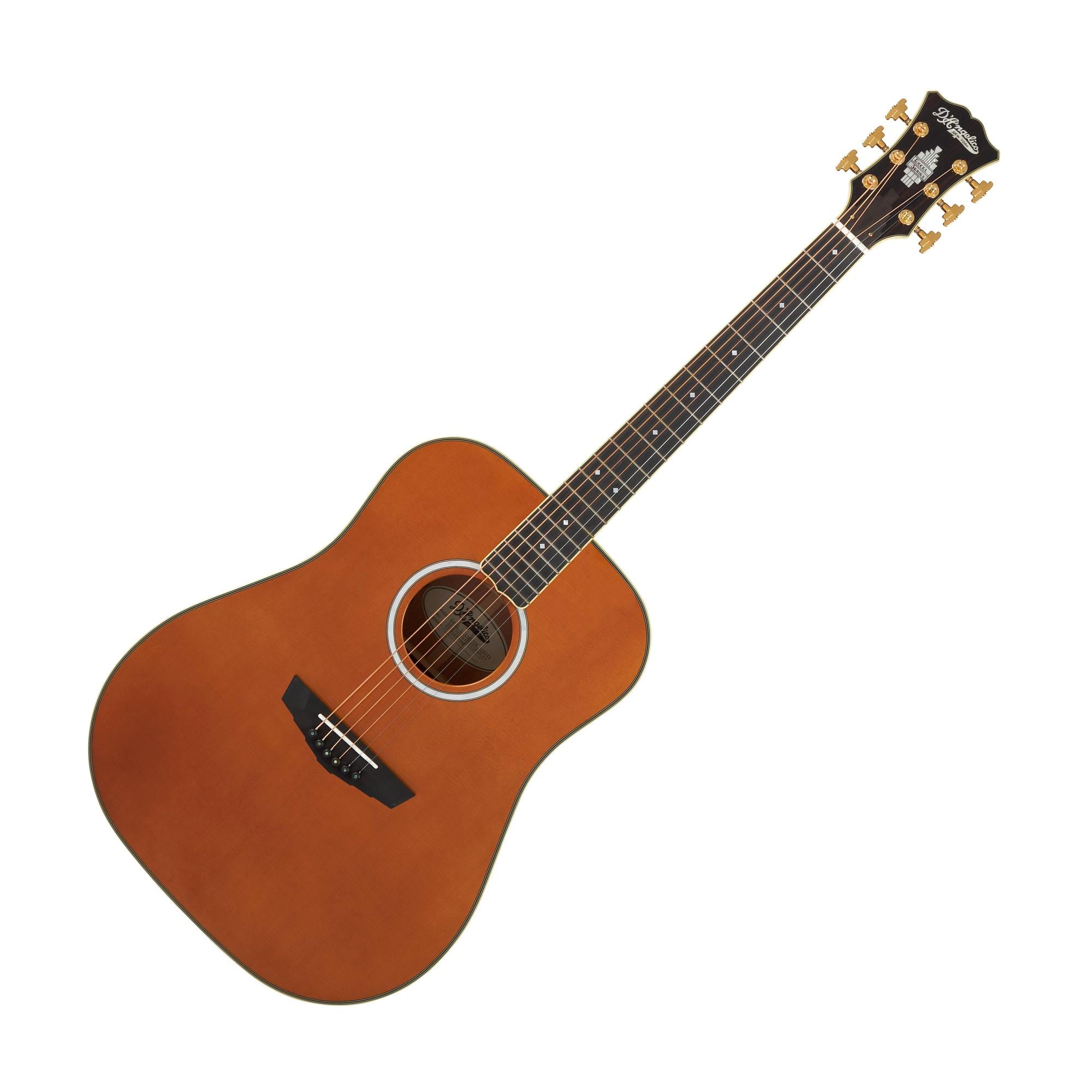 D'Angelico DAED300VNATGP2 Excel Lexington Series Acoustic Electric Guitar, Vintage Natural