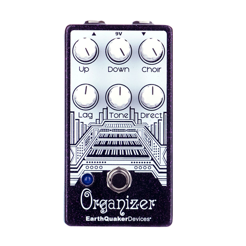 EarthQuaker Devices Organizer V2 Polyphonic Organ Emulator, Purple Sparkle (Gear Hero Exclusive)